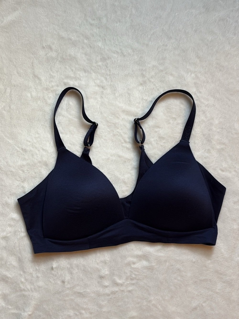 Aerie Sunnie Wireless Lightly Lined Bra Navy Blue Size 34C